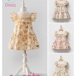 Brodeli 2-5 Yaş Kısa Kol Elbise