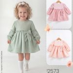 Fiyonklu 6-24 Ay Uzun Kol Elbise